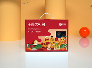 干果礼盒系列插画包装设计-爱跃果